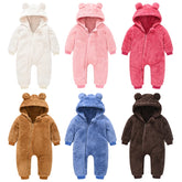 Cute Plush Bear Baby Rompers